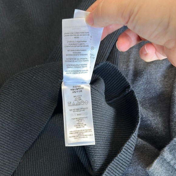 Lauren Ralph Lauren Black Cowl Turtleneck Waffle Knit Sweater Size SP - Picture 15 of 16